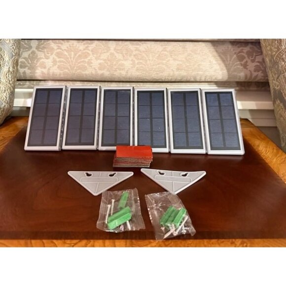 New Solar Stair Lights 6 Pack, Solar Lights Waterproof IP67, Outdoor Step Light - Picture 3 of 4